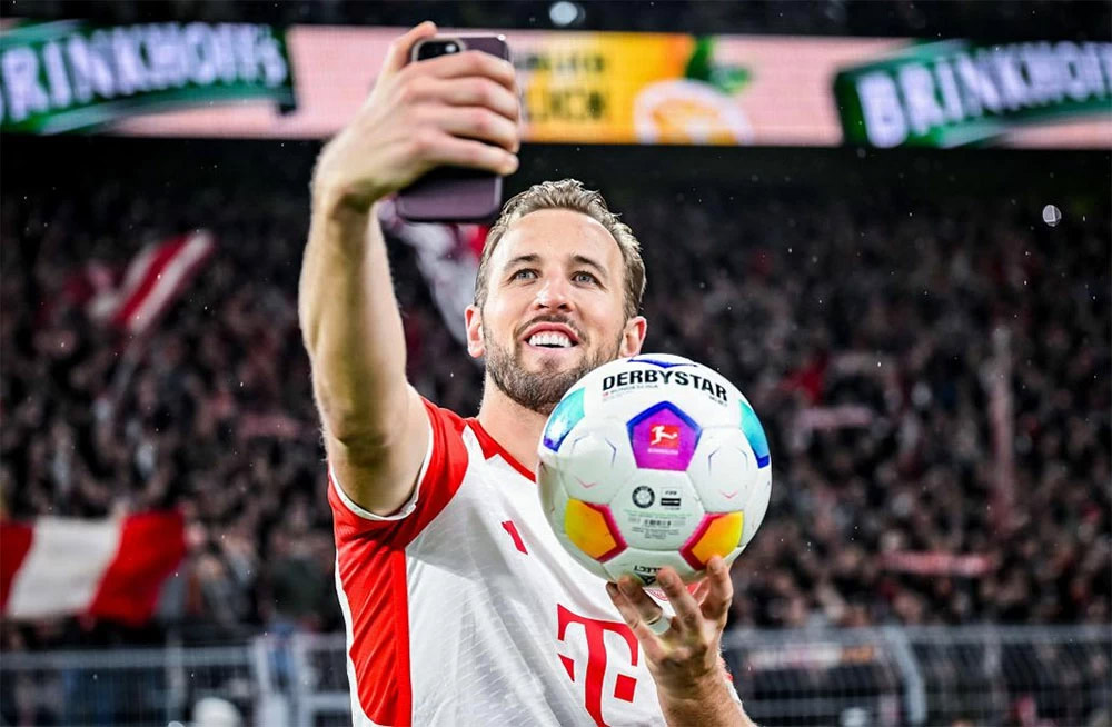 Harry Kane liên tiếp lập kỷ lục tại Đức